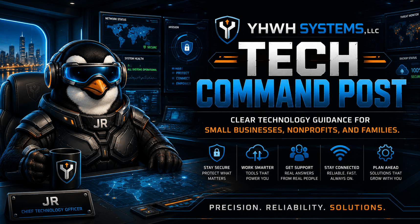 YHWH Systems technology command post artwork